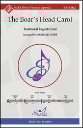 The Boar's Head Carol SATB choral sheet music cover